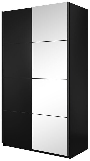Šatní skříň BARO 120 se zrcadlem černá farba černá
