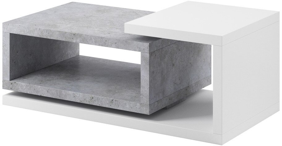 Konferenční stolek BELO 97 bílá / beton farba bílá / beton