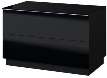 Tv stolek HEMI 39 černá / černé sklo farba černá / černé sklo