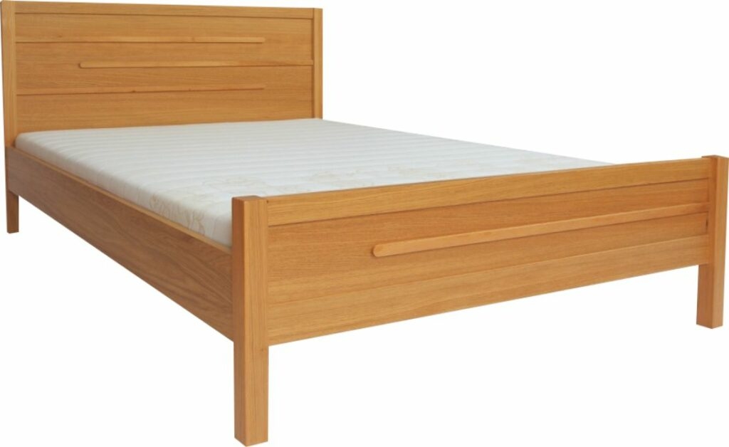 Kasvo Dýhovaná postel BRANDON DOUBLE 135x192 cm vč. roštu DUB Šířka 135 cm